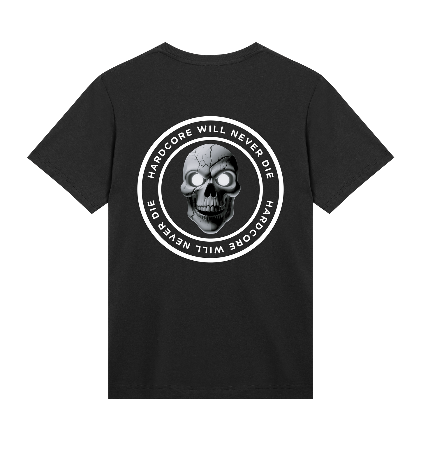 GABBERPOINT - HARDCORE WILL NEVER DIE ROUND T-SHIRT