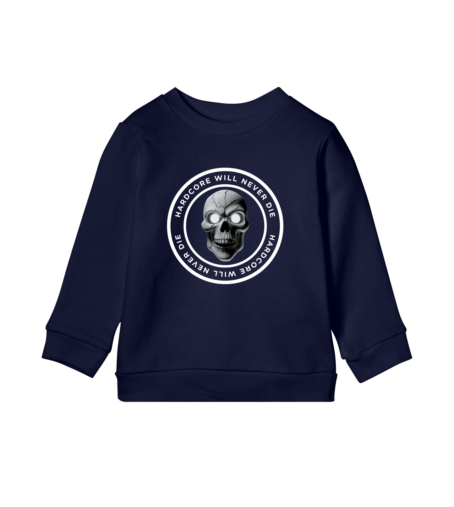 GABBERPOINT - HARDCORE WILL NEVER DIE ROUND KIDS SWEATSHIRT