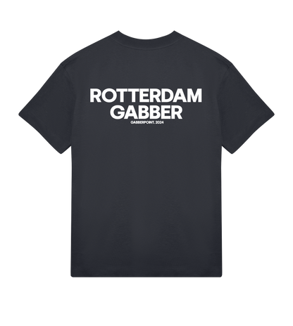 GABBERPOINT - ROTTERDAM GABBER T-SHIRT VINTAGE BLACK (OVERSIZED)