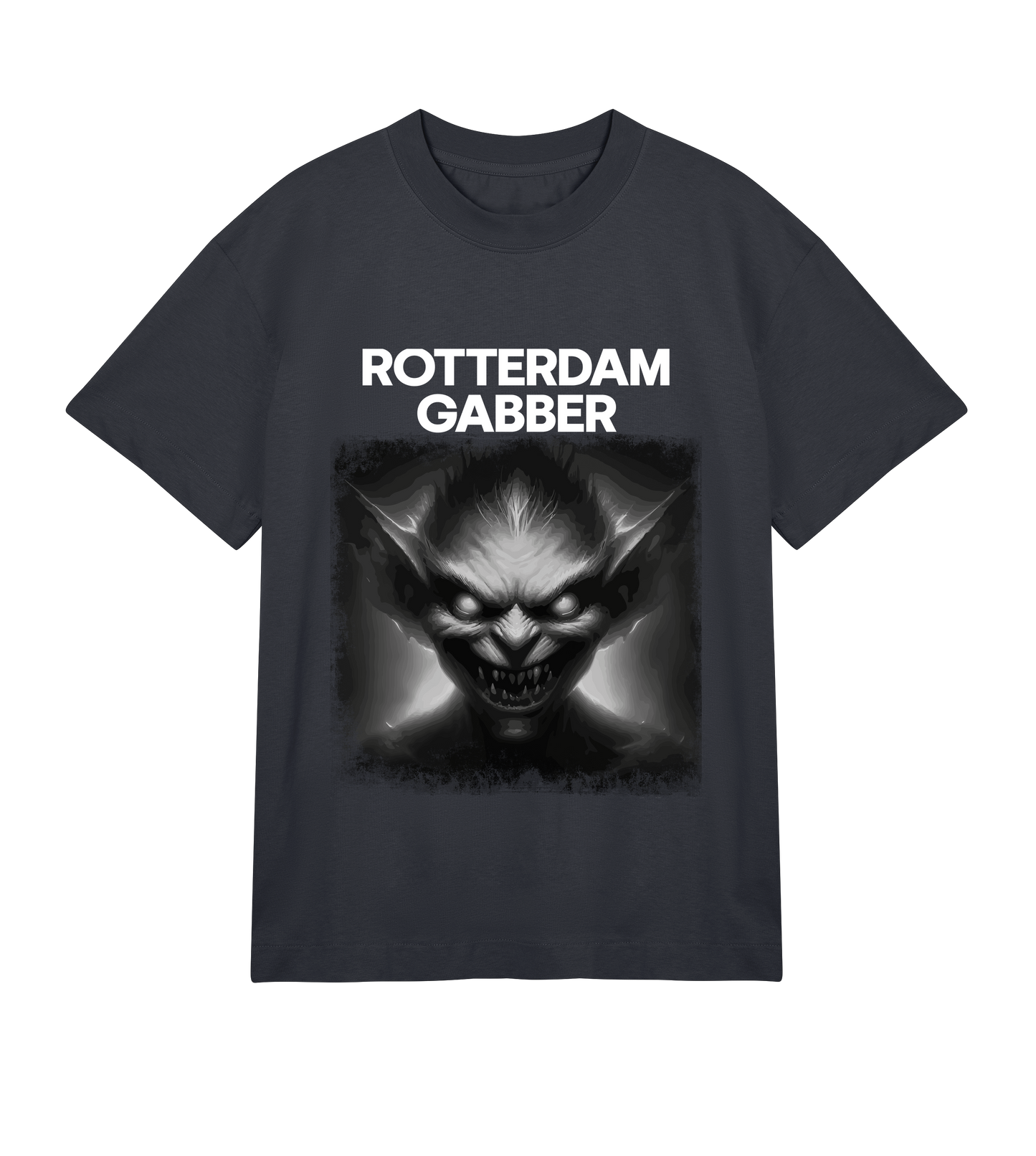 GABBERPOINT - ROTTERDAM GABBER T-SHIRT VINTAGE BLACK (OVERSIZED)