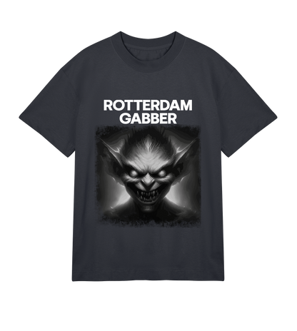 GABBERPOINT - ROTTERDAM GABBER T-SHIRT VINTAGE BLACK (OVERSIZED)