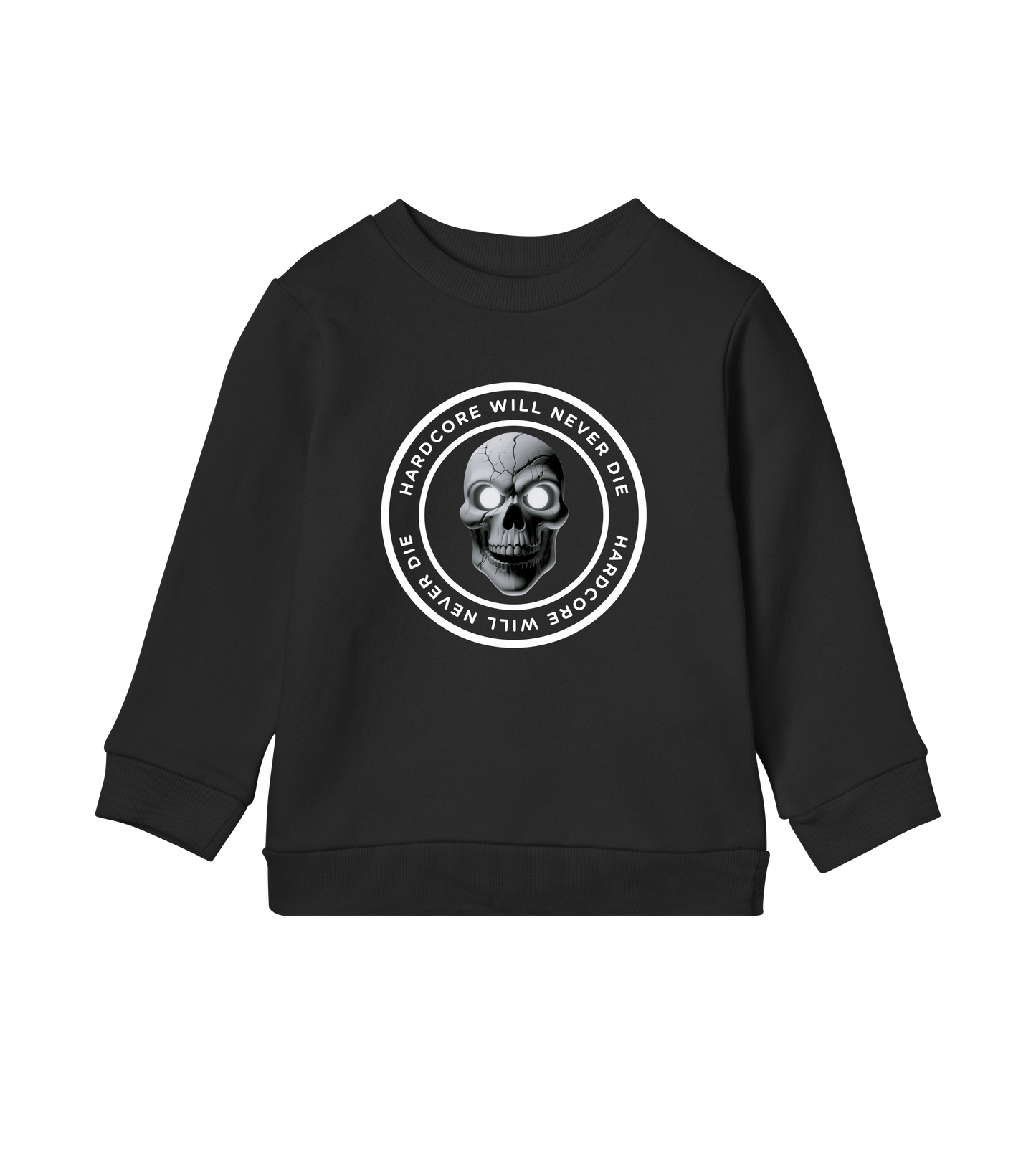 GABBERPOINT - HARDCORE WILL NEVER DIE ROUND KIDS SWEATSHIRT