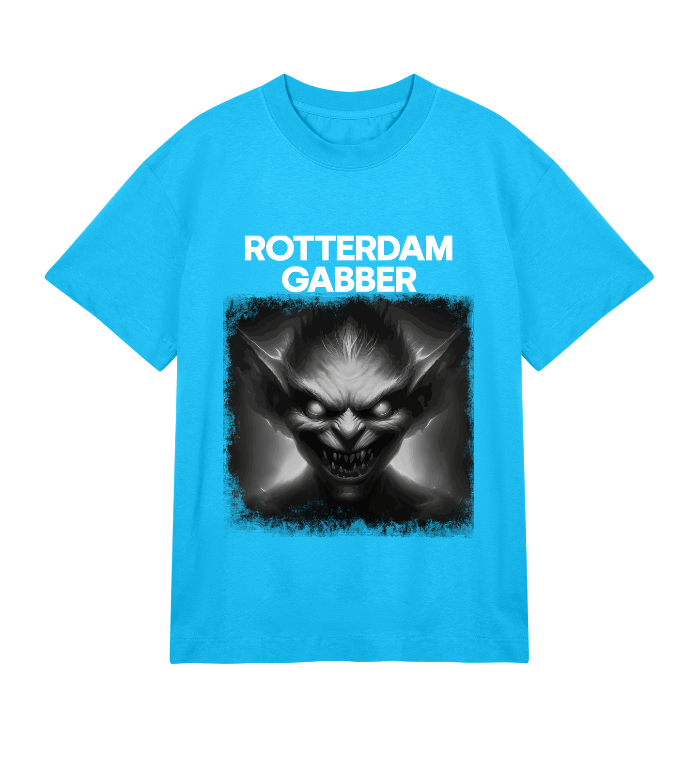 GABBERPOINT - ROTTERDAM GABBER T-SHIRT VINTAGE BLACK (OVERSIZED)